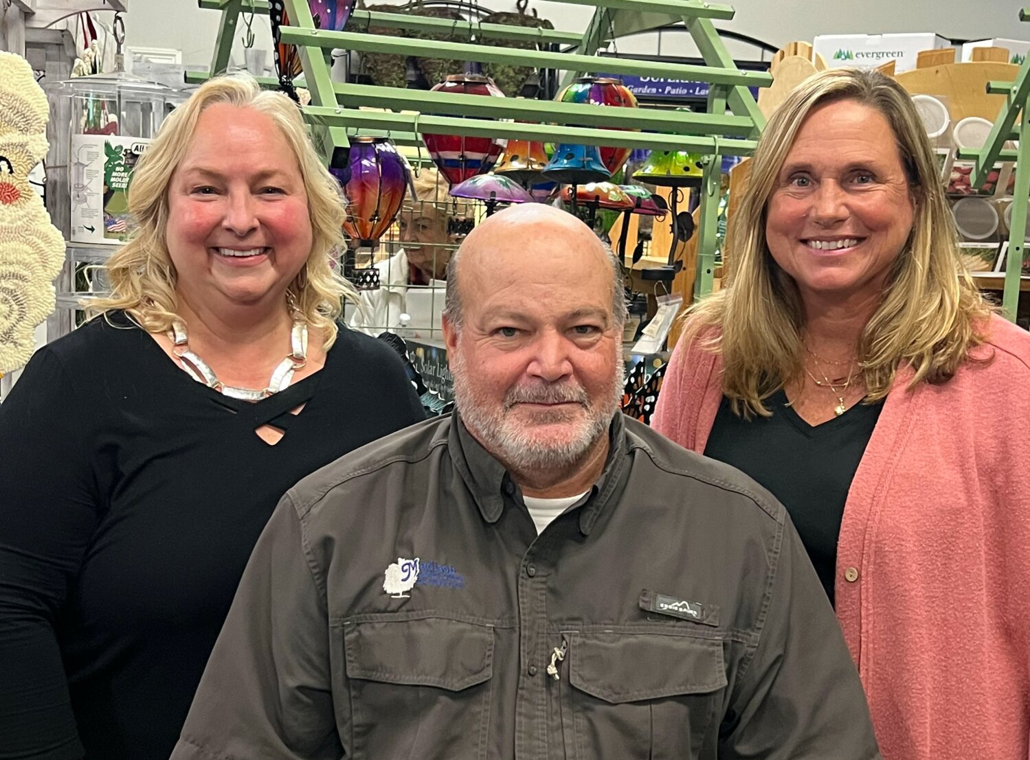 Pictured are Paula Howard, president; Nick and Nancy Thompson, owners of Madison Garden Center.